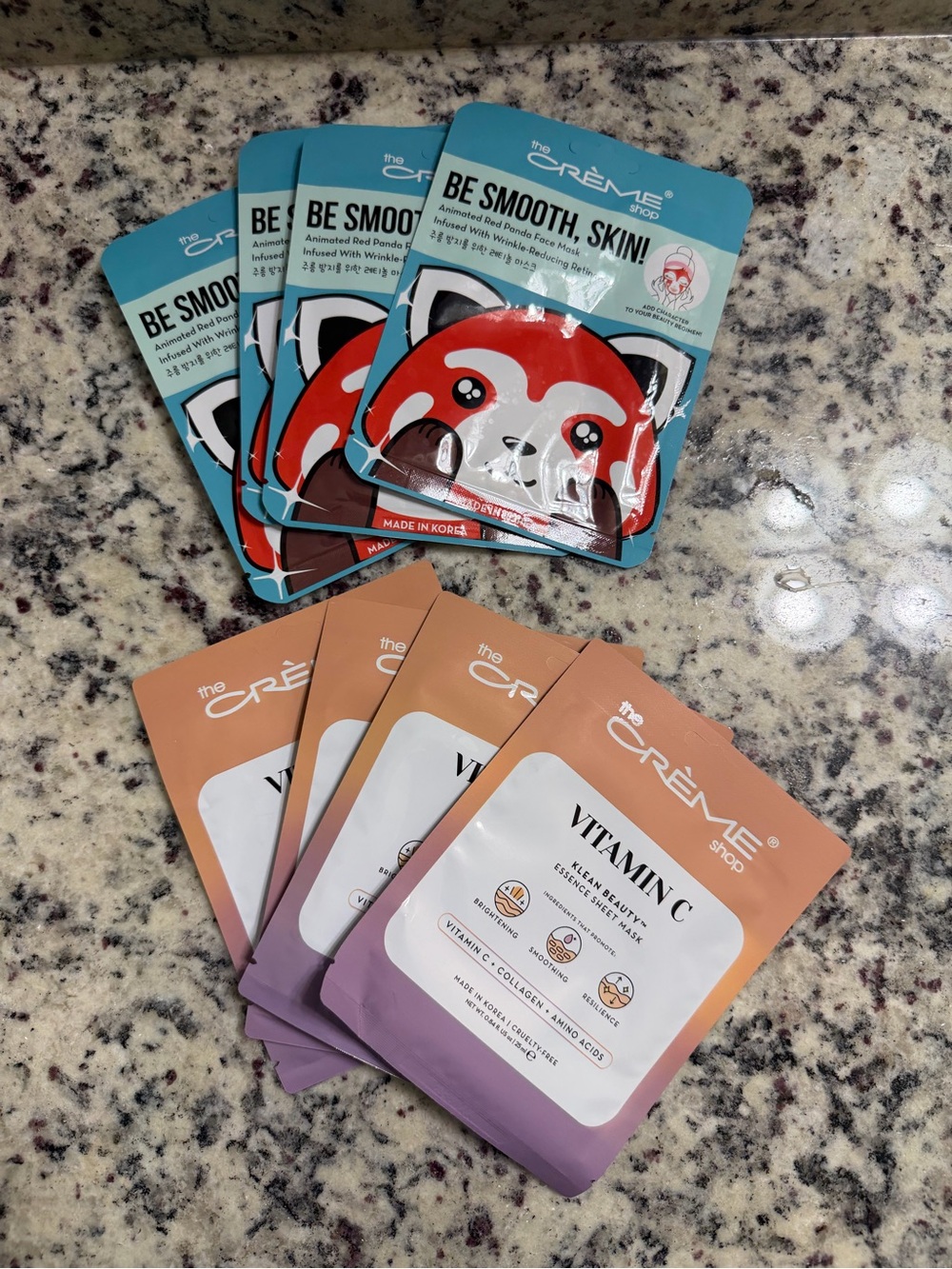 The crème shop Vitamin C + Red Panda Sheet Mask 8 pieces